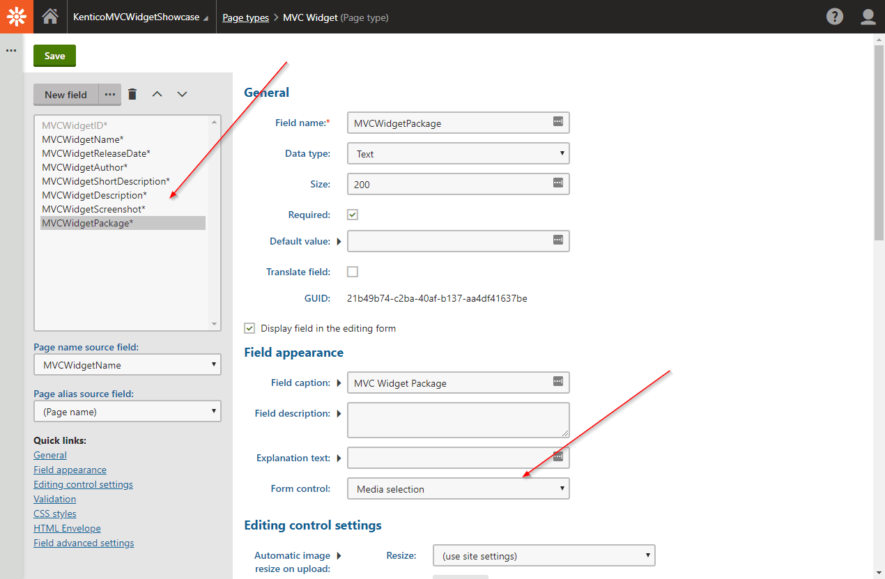 MVC Page Type 2